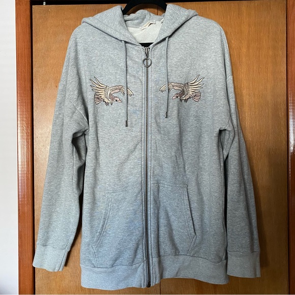 Aritzia Golden by Tna Embroidered Zip Up Hoodie - Picture 1 of 6